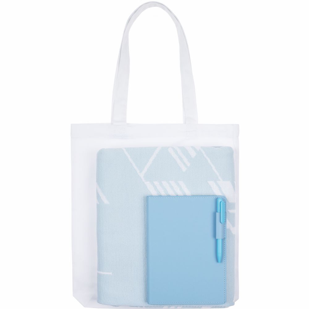 Набор Merry Flakes, голубой с белым с логотипом СПб - фото № 2