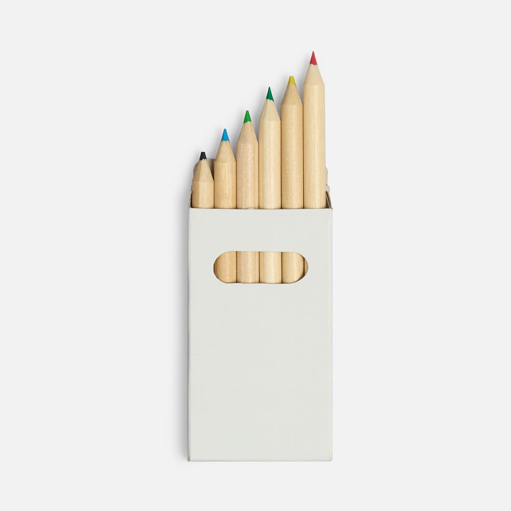 Набор цветных карандашей Pencilvania Mini, белый с логотипом СПб - фото № 2