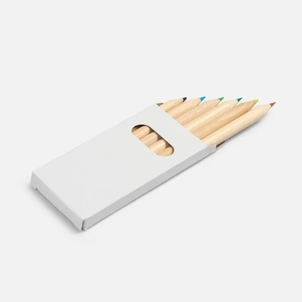 Набор цветных карандашей Pencilvania Mini, белый с логотипом СПб - фото № 1