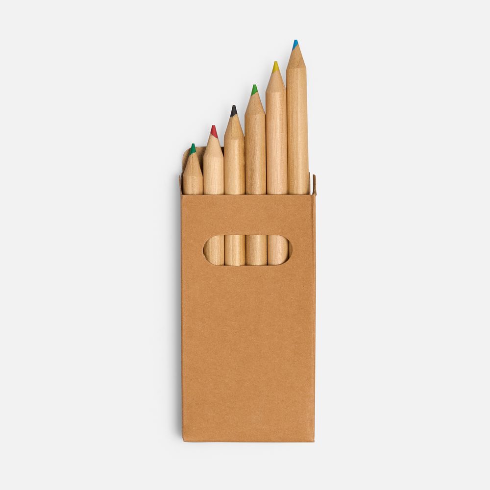 Набор цветных карандашей Pencilvania Mini, крафт с логотипом СПб - фото № 2