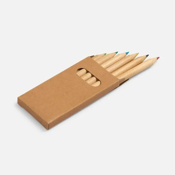 Набор цветных карандашей Pencilvania Mini, крафт с логотипом СПб - фото № 1