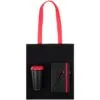 Набор Velours Bag, черный с красным с логотипом СПб - фото № 2