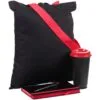 Набор Velours Bag, черный с красным с логотипом СПб - фото № 1