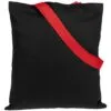 Набор Velours Bag, черный с красным с логотипом СПб - фото № 4