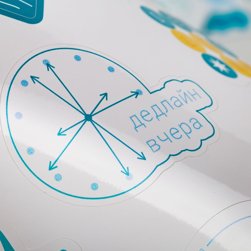 Наклейки ПВХ Sticker Pack на заказ, L с логотипом СПб - фото № 5
