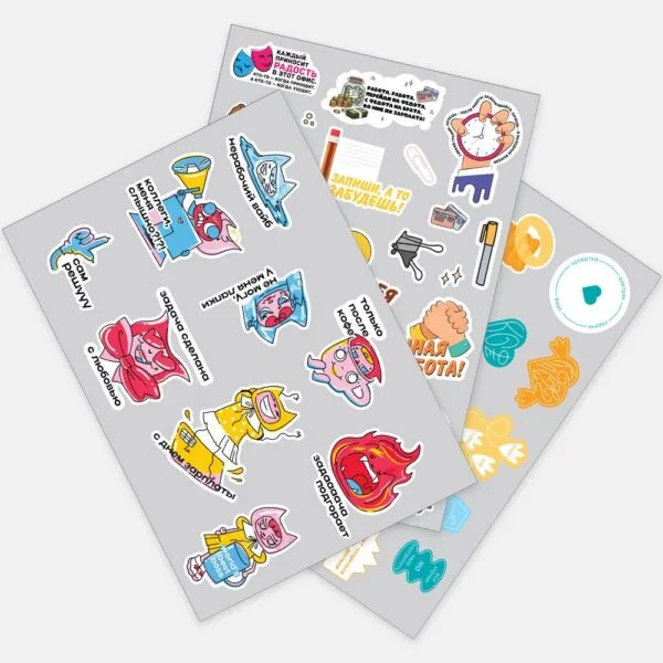 Наклейки ПВХ Sticker Pack на заказ, L с логотипом СПб - фото № 1