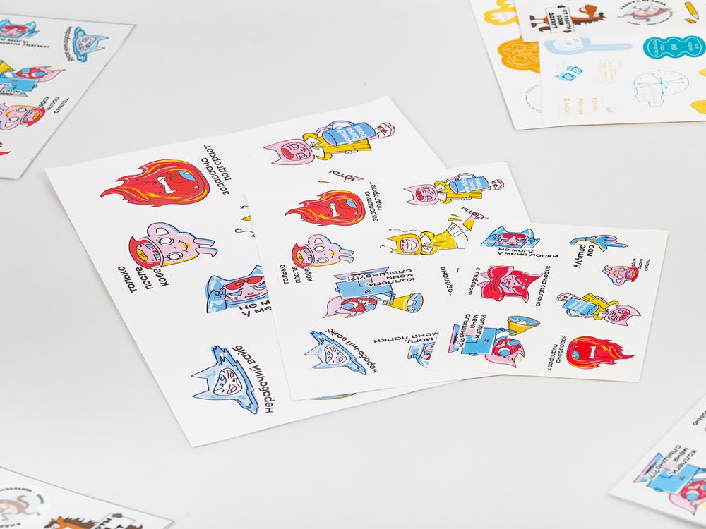 Наклейки ПВХ Sticker Pack на заказ, M с логотипом СПб - фото № 2