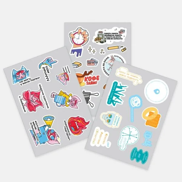Наклейки ПВХ Sticker Pack на заказ, M с логотипом СПб - фото № 1