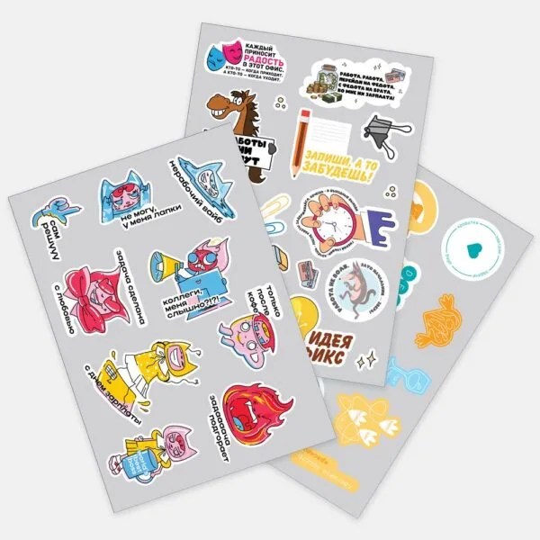 Наклейки ПВХ Sticker Pack на заказ, S с логотипом СПб - фото № 1