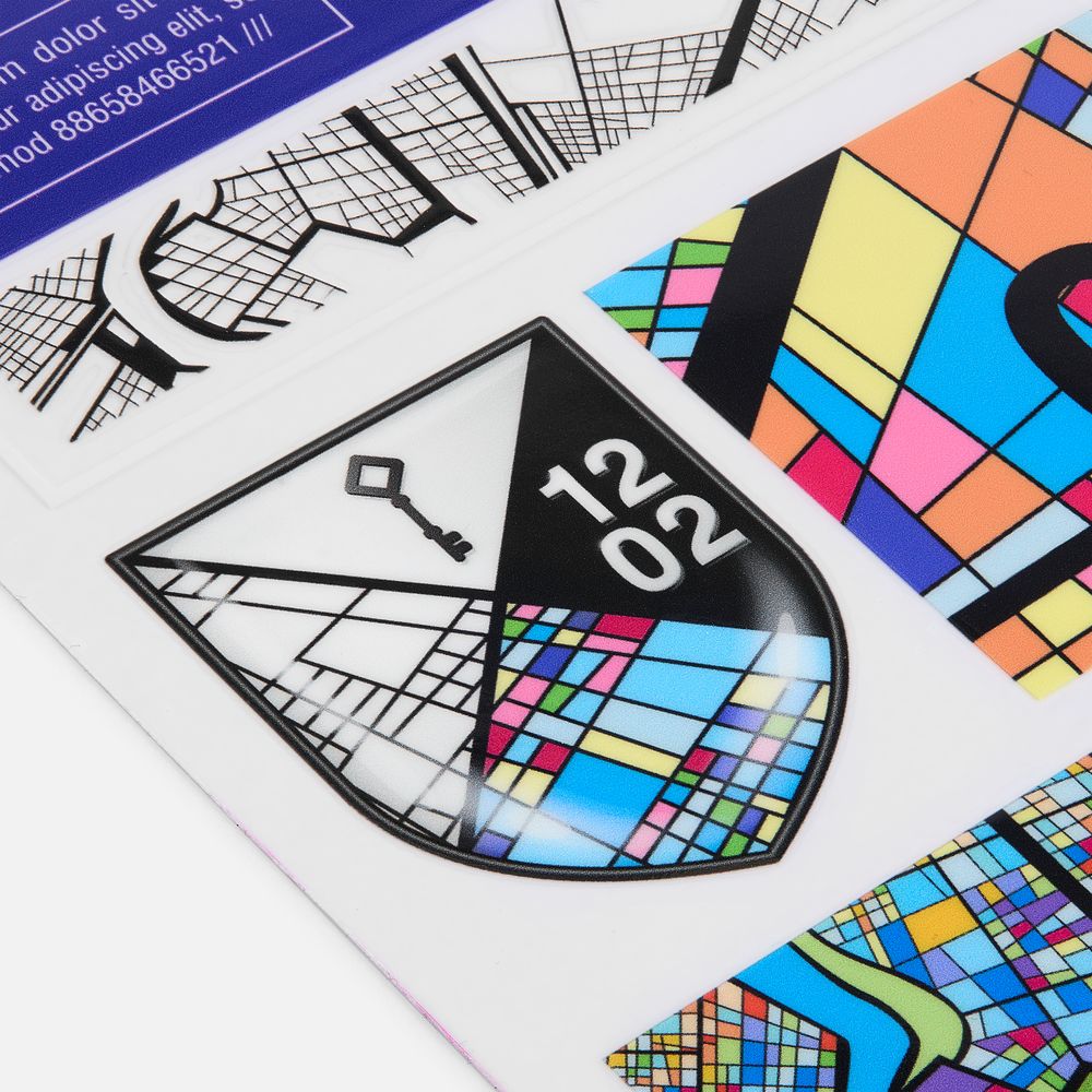 Наклейки UV-DTF Sticker Pack на заказ, L с логотипом СПб - фото № 2
