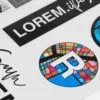 Наклейки UV-DTF Sticker Pack на заказ, L с логотипом СПб - фото № 3