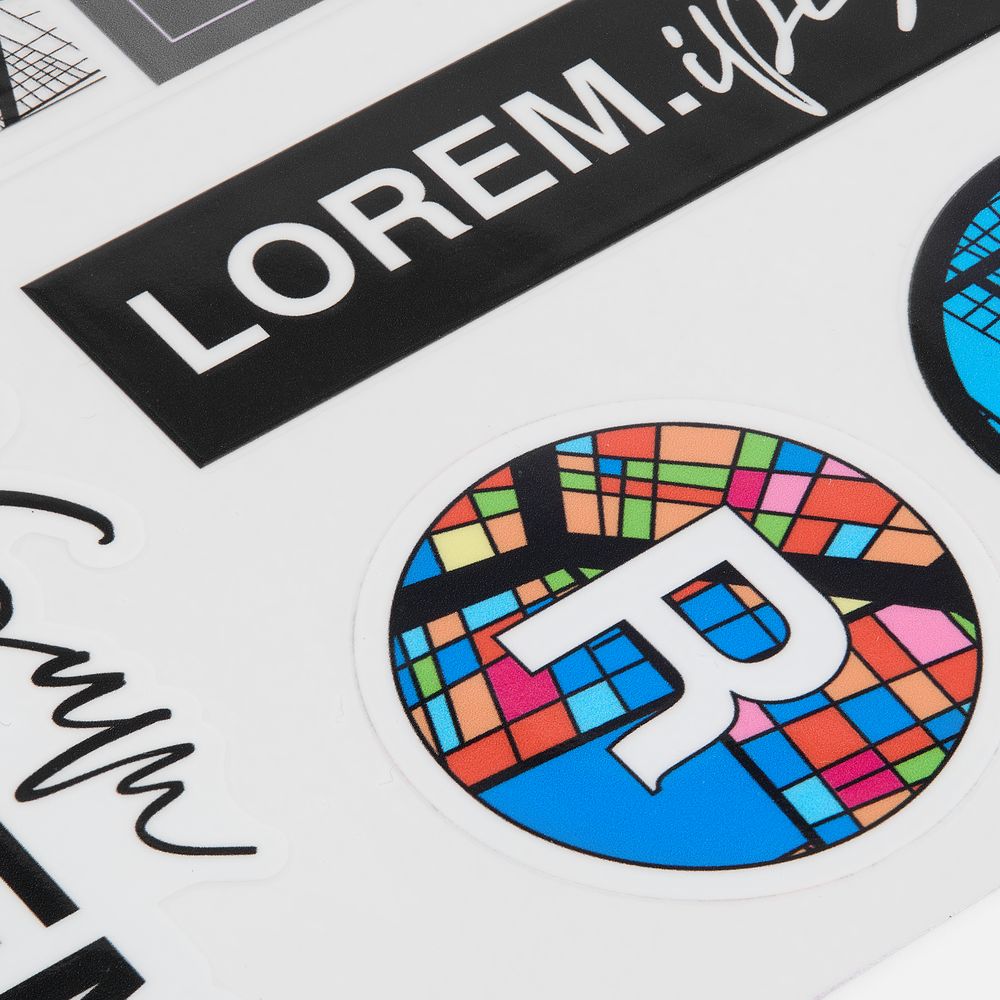 Наклейки UV-DTF Sticker Pack на заказ, L с логотипом СПб - фото № 3