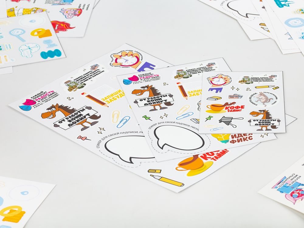 Наклейки UV-DTF Sticker Pack на заказ, S с логотипом СПб - фото № 5