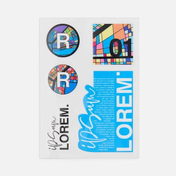 Наклейки UV-DTF Sticker Pack на заказ, S с логотипом СПб - фото № 1
