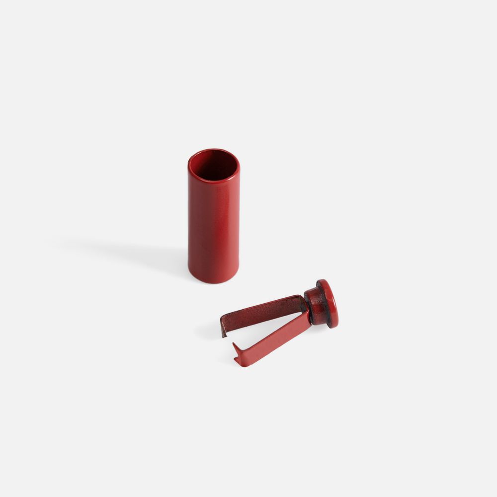 Наконечник для шнурка Nozzle, ver.2, красный с логотипом СПб - фото № 3