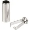 Наконечник для шнурка Nozzle, ver.2, серебристый (хром) с логотипом СПб - фото № 2