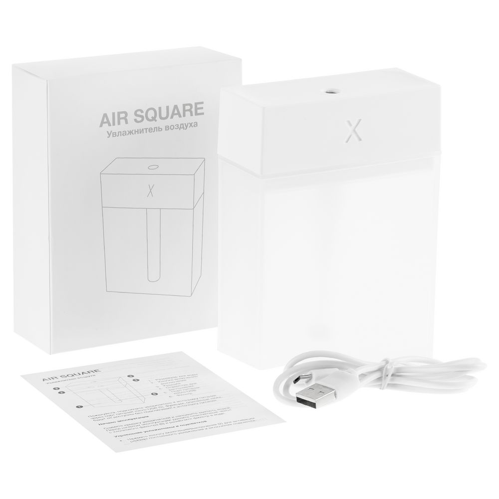 Настольный увлажнитель Air Square, белый с логотипом СПб - фото № 6
