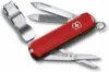 Нож-брелок Nail Clip 580, красный с логотипом СПб - фото № 1