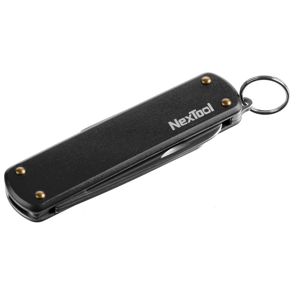 Нож-брелок NexTool Mini, черный с логотипом СПб - фото № 2