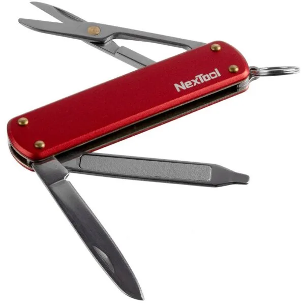 Нож-брелок NexTool Mini, красный с логотипом СПб - фото № 1