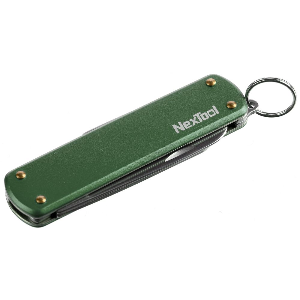 Нож-брелок NexTool Mini, зеленый с логотипом СПб - фото № 2