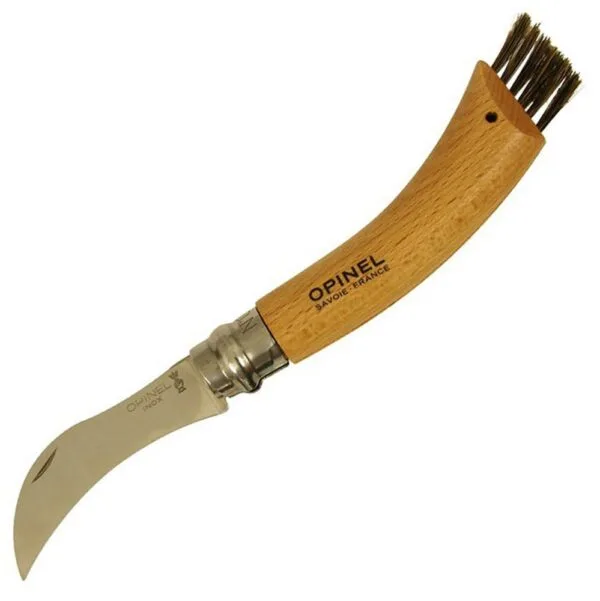 Нож грибника Opinel No 8, бук с логотипом СПб - фото № 1