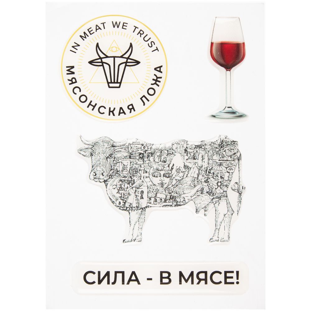 Объемные наклейки под смолой Sticker Pack на заказ с логотипом СПб - фото № 2