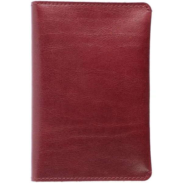 Обложка для паспорта Apache, ver.2, темно-красная с логотипом СПб - фото № 1