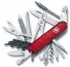 Офицерский нож CyberTool L, полупрозрачный красный с логотипом СПб - фото № 1