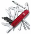 Офицерский нож CyberTool L, прозрачный красный с логотипом СПб - фото № 3