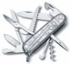 Офицерский нож Huntsman 91, прозрачный серебристый с логотипом СПб - фото № 1