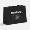 Пакет бумажный Manilla L, черный с логотипом СПб - фото № 4