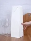 Пакет под бутылку Vindemia, белый с логотипом СПб - фото № 4