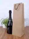 Пакет под бутылку Vindemia, крафт с логотипом СПб - фото № 5