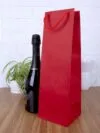 Пакет под бутылку Vindemia, красный с логотипом СПб - фото № 5