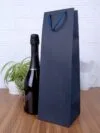 Пакет под бутылку Vindemia, синий с логотипом СПб - фото № 2