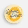 Печенье Dream White в белом шоколаде, круг с логотипом СПб - фото № 2