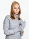 Перчатки Alpine, удлиненные, серые с логотипом СПб - фото № 5