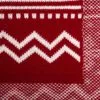 Плед Elnik, красный с молочно-белым с логотипом СПб - фото № 3