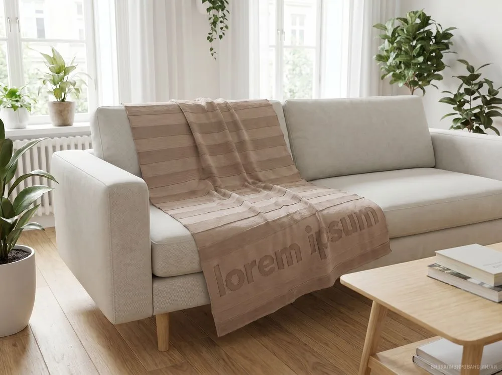 Плед на заказ Pleat Grand, 1 цвет, S, полушерсть