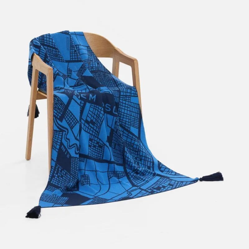 Плед на заказ Tricksy Net Light, XL, полушерсть