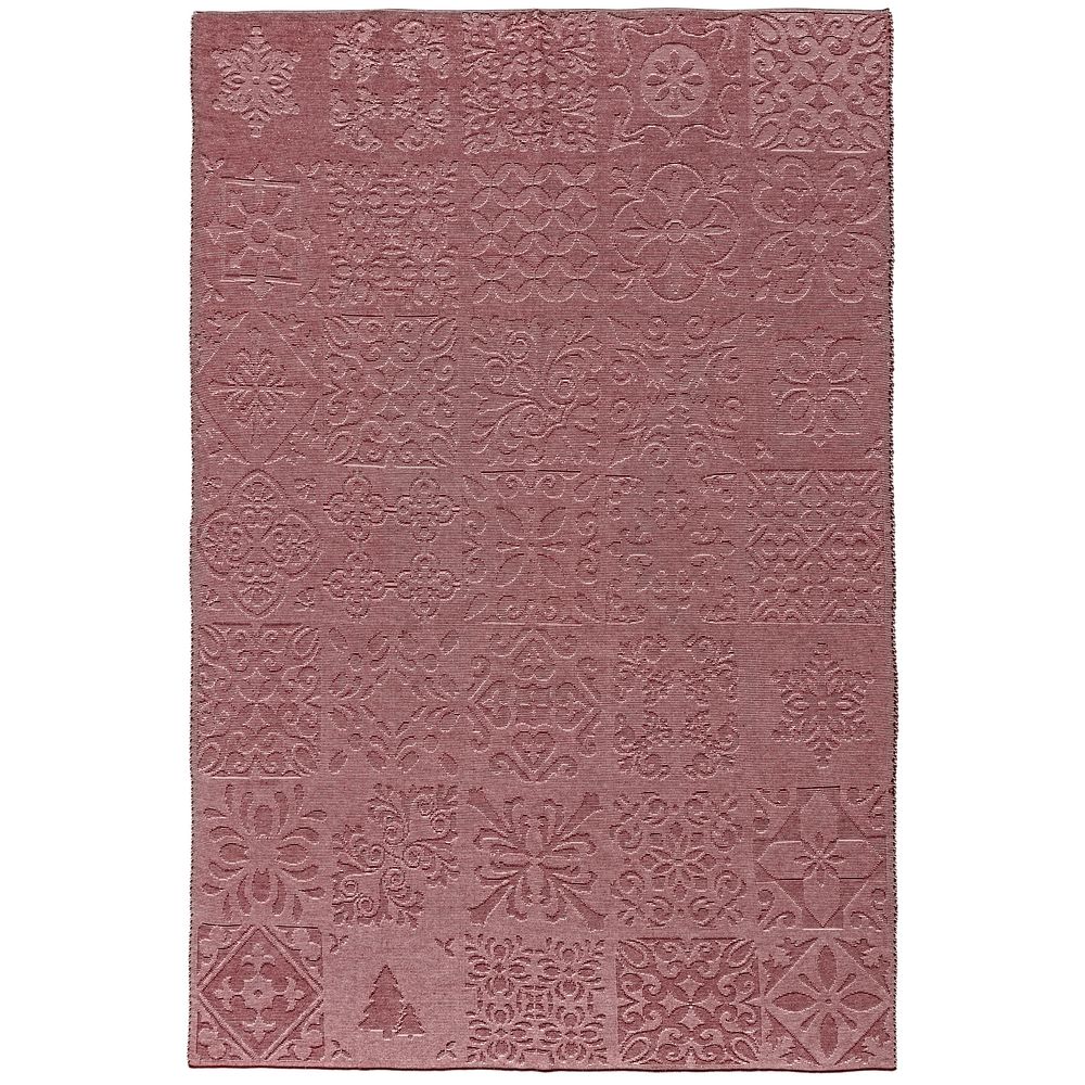 Плед Ornamental, бордовый с логотипом СПб - фото № 2