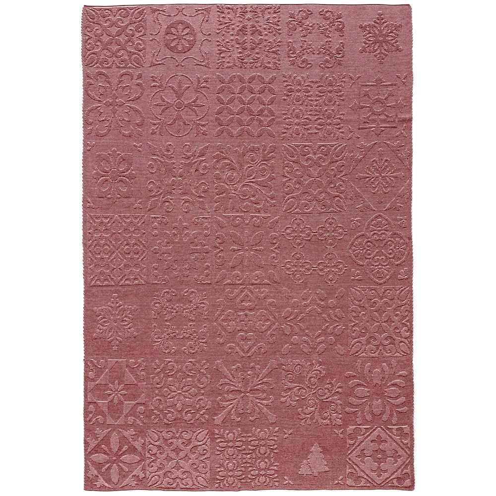 Плед Ornamental, бордовый с логотипом СПб - фото № 3