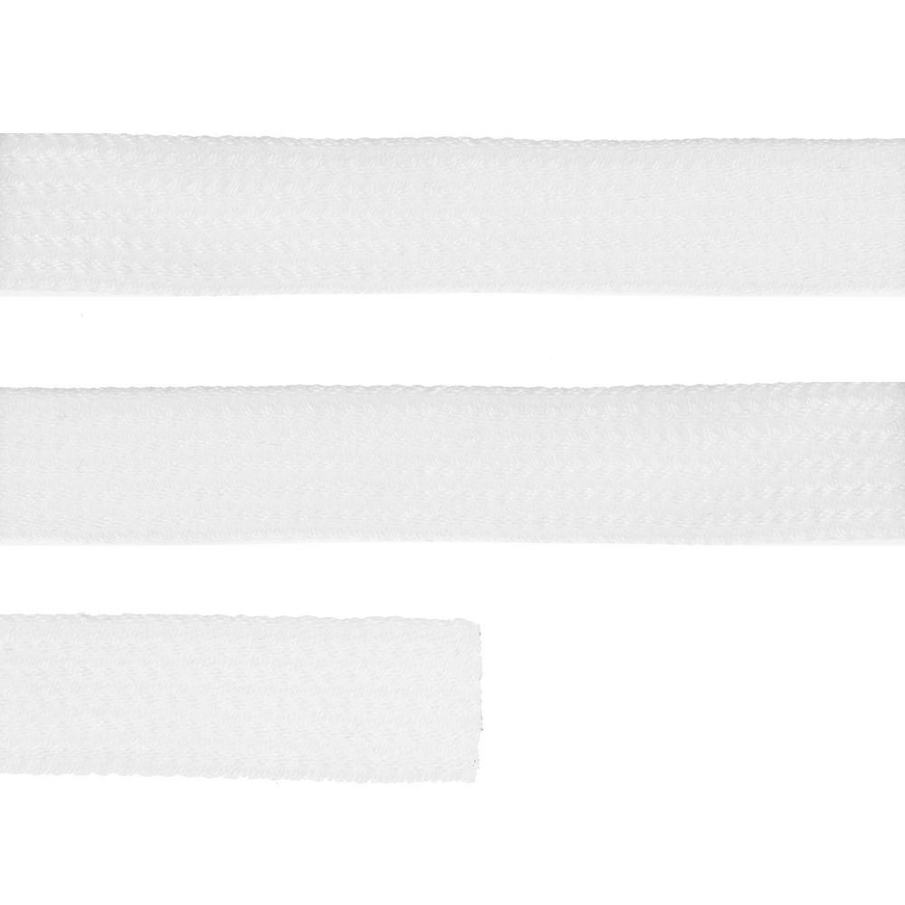 Плоский шнур Cord M, белый, 70 см с логотипом СПб - фото № 2