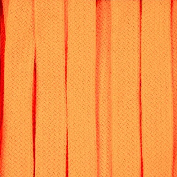Плоский шнур Cord S, оранжевый неон, 20 см с логотипом СПб - фото № 1