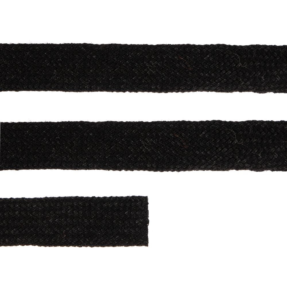 Плоский шнур Cord XL, черный, 160 см с логотипом СПб - фото № 2