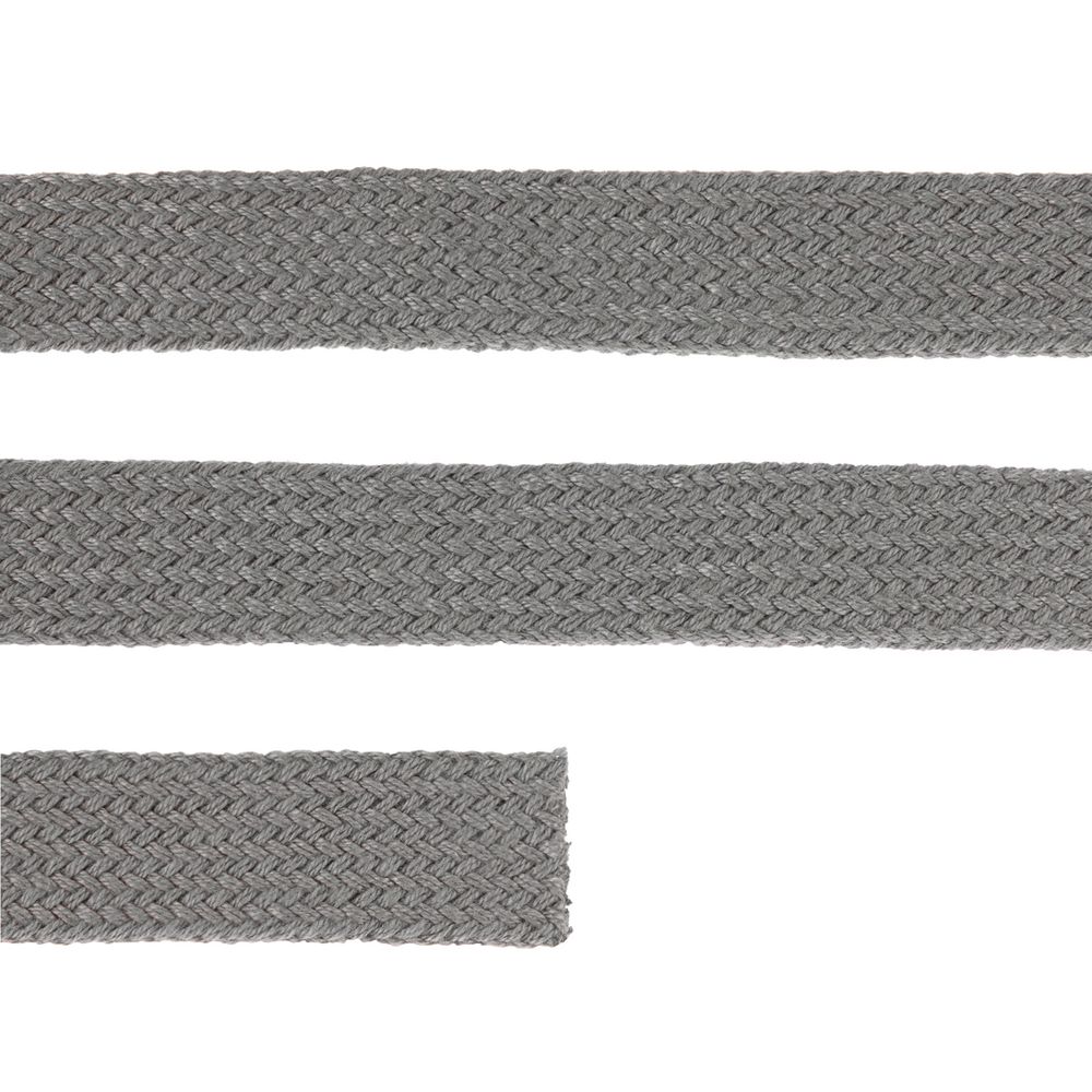 Плоский шнур Cord XL, серый, 200 см с логотипом СПб - фото № 2