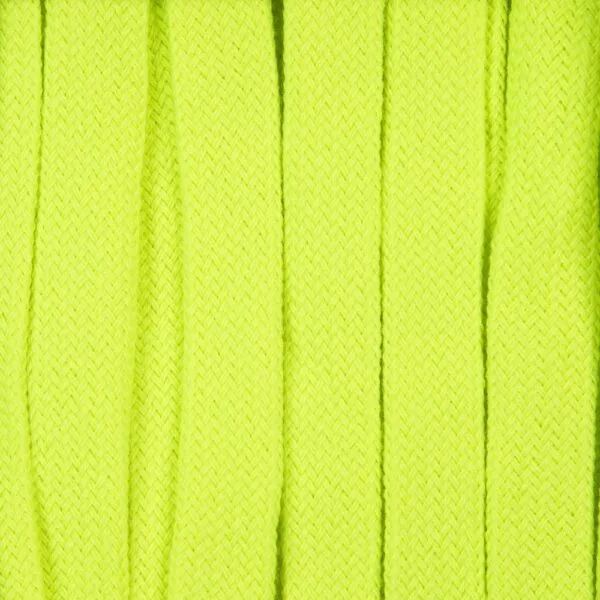 Плоский шнур Cord XL, желтый неон, 170 см с логотипом СПб - фото № 1