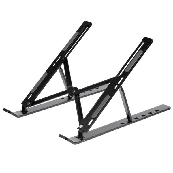 Подставка для ноутбука и планшета Scaffold Light ver.2, черная с логотипом СПб - фото № 1
