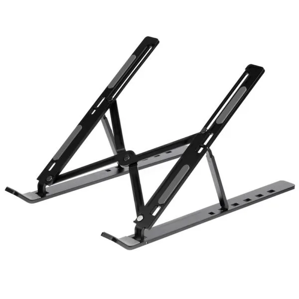 Подставка для ноутбука и планшета Scaffold Light ver.2, черная с логотипом СПб - фото № 1